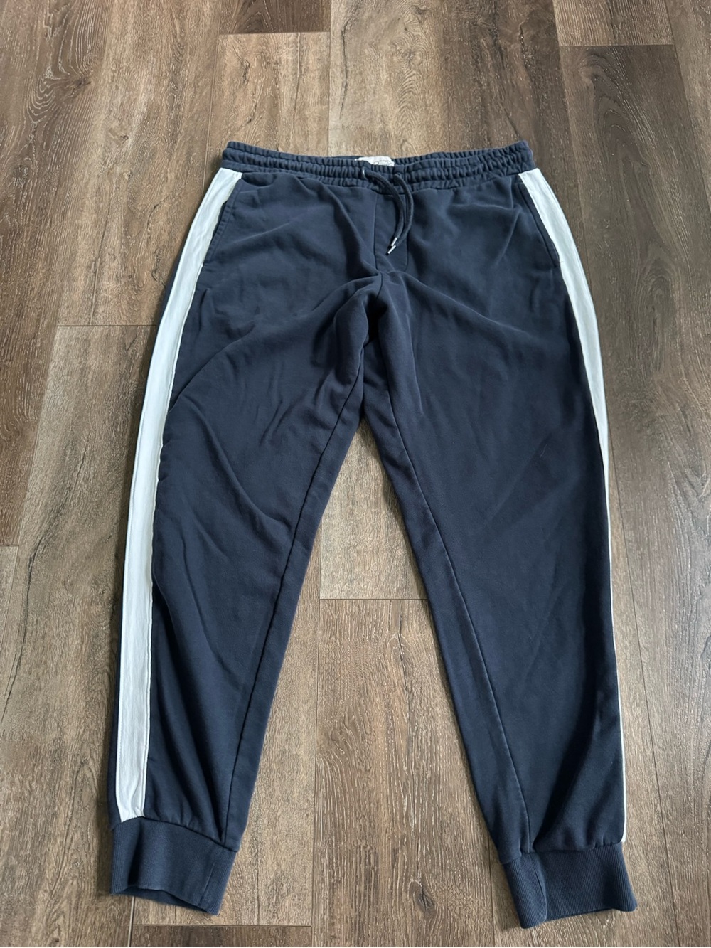 Original Penguin Black Joggers with White Side Panels Men’s Size Large - Picture 2 of 10